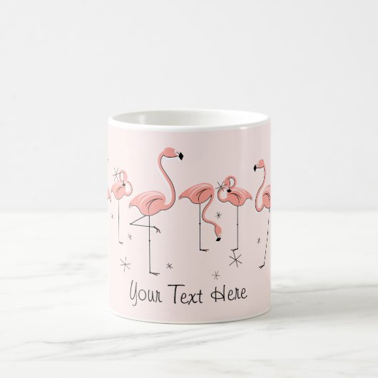 Flamingos Pink Line 'Text' mok (Center)