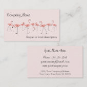 Flamingos Pink Line visitekaartje (Voorkant / Achterkant)