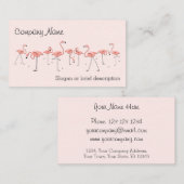 Flamingos Pink Line visitekaartje (Voorkant / Achterkant)