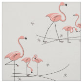 Flamingos Pink Meervoudig groot patroon Stof (Swatch)