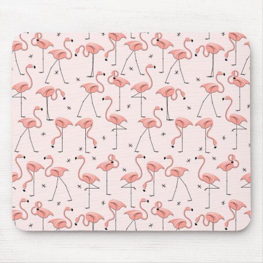 Flamingos Pink mousepad Muismat (Voorkant)