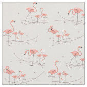 Flamingos Pink Multi fabric Stof (Close Up)