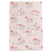 Flamingos Pink Multi gift medium Cadeauzakje (Achterkant)