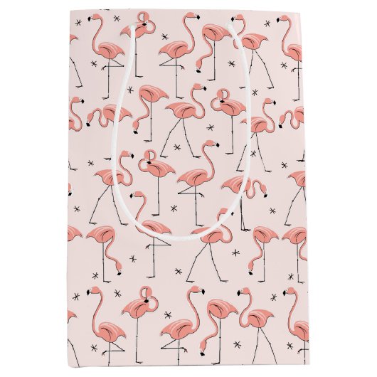 Flamingos Pink Multi gift medium Cadeauzakje (Voorkant)