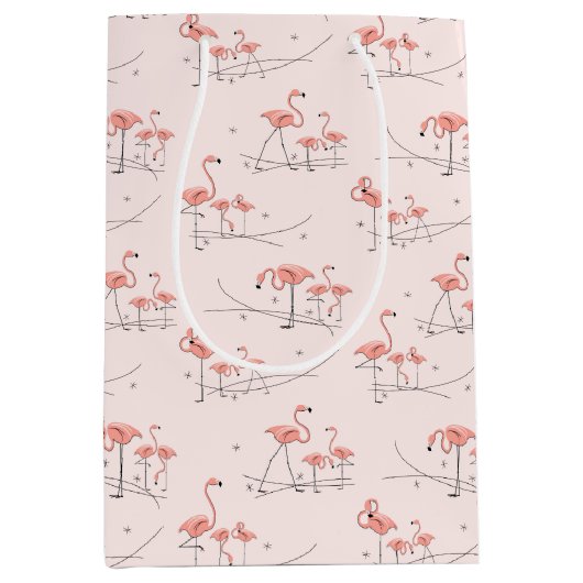 Flamingos Pink Multi gift medium Medium Cadeauzakje (Voorkant)