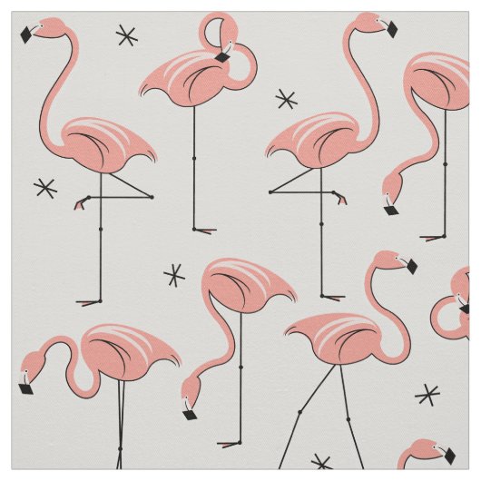 Flamingos Pink Stof (Swatch)