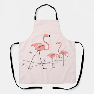 Flamingos Pink Trio 2 apron Schort