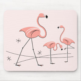 Flamingos Pink Trio 2 mousepad Muismat