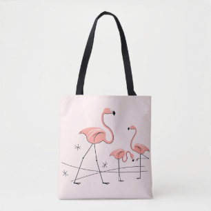 Flamingos Pink Trio 2 over tas
