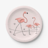 Flamingos Pink Trio 2 papieren bord (Voorkant)