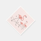 Flamingos Pink Trio 2 papieren luiers Servet (Hoek)