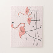 Flamingos Pink Trio 2 puzzel Legpuzzel (Verticaal)