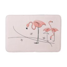 Flamingos Pink Trio 3 badmat