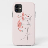 Flamingos Pink Trio 3 iPhone 11 hoesje (Achterkant)