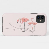 Flamingos Pink Trio 3 iPhone 11 hoesje (Achterkant (horizontaal))