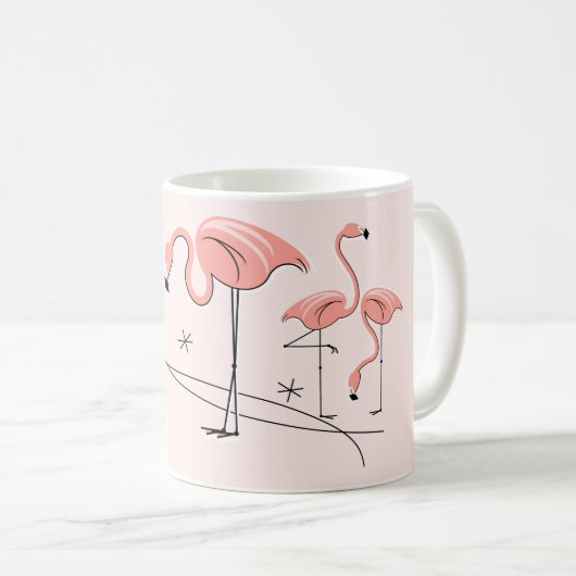 Flamingos Pink Trio 3 mok (Voorkant rechts)