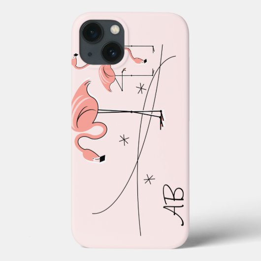 Flamingos Pink Trio 3 'Monogram' iPad case (Achterkant)