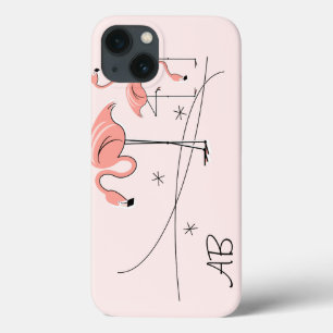 Flamingos Pink Trio 3 'Monogram' iPad Mini hoesje
