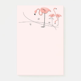 Flamingos Pink Trio 3 Post-it® Notes