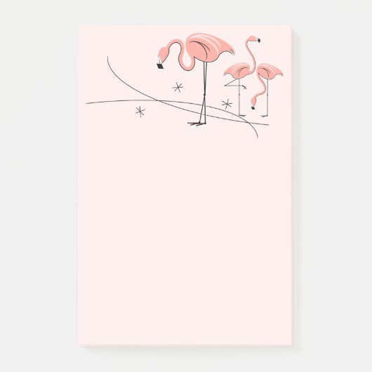 Flamingos Pink Trio 3 Post-it® Notes (Voorkant)