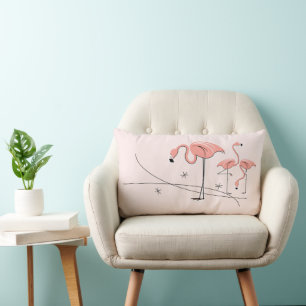 Flamingos Pink Trio 3 roze multi-backlendenbar Kussen