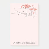 Flamingos Pink Trio 3 "Text" Post-it® Notes (Voorkant)