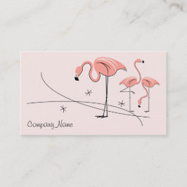 Flamingos Pink Trio 3 visitekaartje