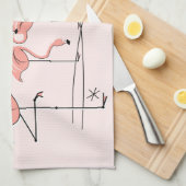 Flamingos Pink Trio 4 keukenhanddoek (Quarter Fold)