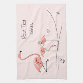 Flamingos Pink Trio 4 keukenhanddoek (Verticaal)