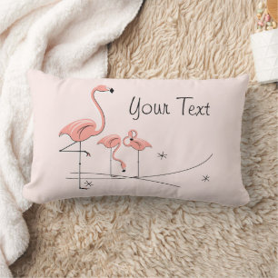 Flamingos Pink Trio 4 roze achterlendenbalk Kussen