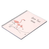 Flamingos Pink Trio 4 Text notitieboek (Linkerzijde)