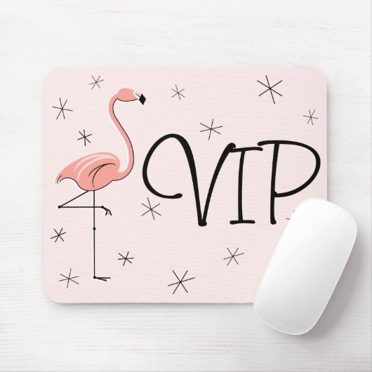 Flamingos Pink "VIP" mousepad Muismat (Met muis)
