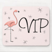 Flamingos Pink "VIP" mousepad Muismat (Voorkant)