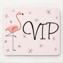 Flamingos Pink "VIP" mousepad Muismat