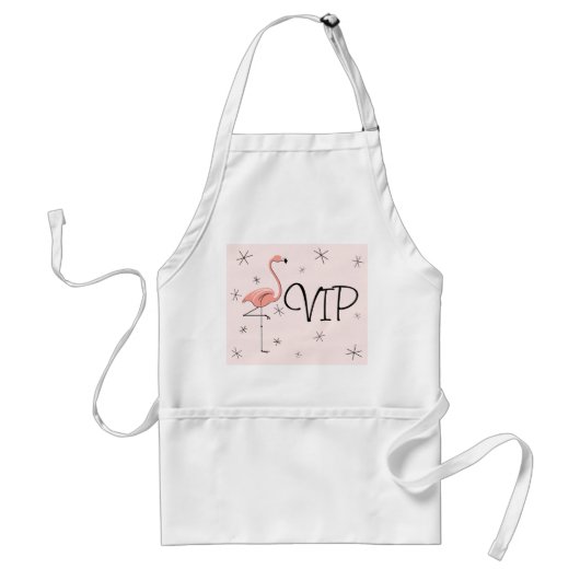 Flamingos Pink VIP schort (Voorkant)