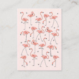 Flamingos Pink visitekaartje chubby