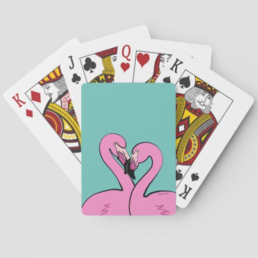 Flamingos Playing Cards Pokerkaarten (Achterkant)