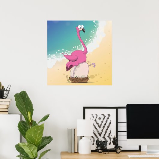 Flamingo's Poster (Thuiskantoor)
