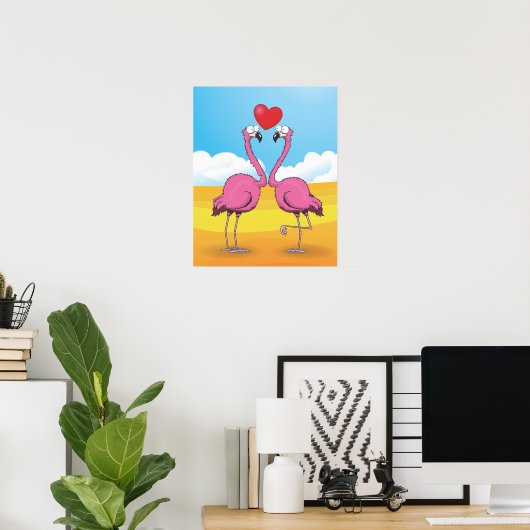 Flamingo's Poster (Thuiskantoor)