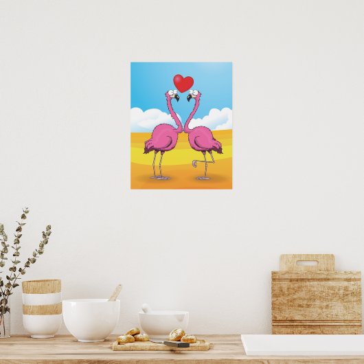 Flamingos Poster (Keuken)