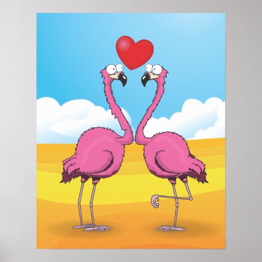 Flamingos Poster (Voorkant)