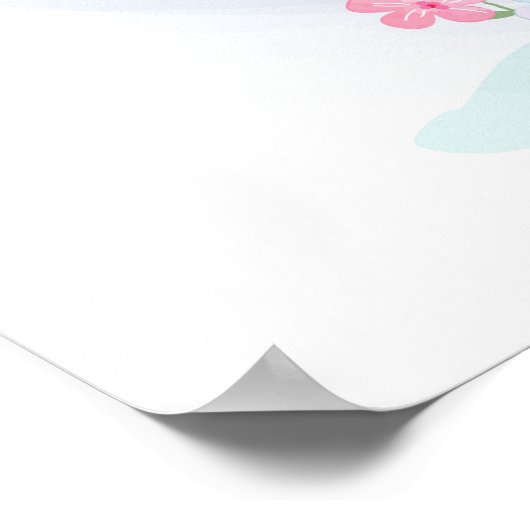 Flamingos poster (Hoek)