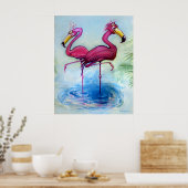 Flamingos Poster (Keuken)