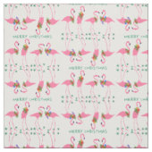 Flamingo's Prettig Kerst Patroon Stof (Swatch)