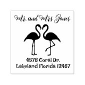 Flamingo's Retouradres Zelfinktende Stempel (Design)