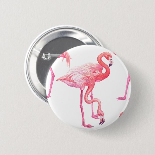 Flamingos Ronde Button 5,7 Cm (Voorkant /achterkant)