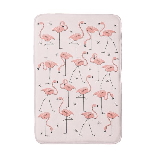 Flamingo's Roze badmat (Voorkant Verticaal)