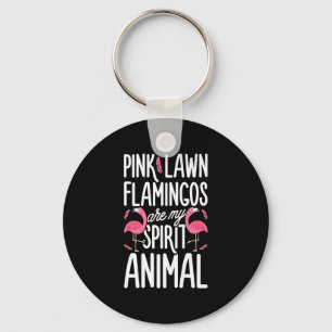 Flamingos Roze gelaagde lamingos zijn gedistille Sleutelhanger