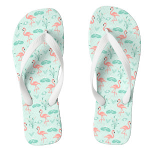 Flamingo's Roze Groen Tropische Vogels Trendy Teenslippers