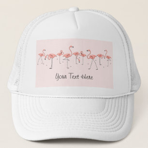 Flamingo's Roze groep 'Tekst' truckerhoed Trucker Pet